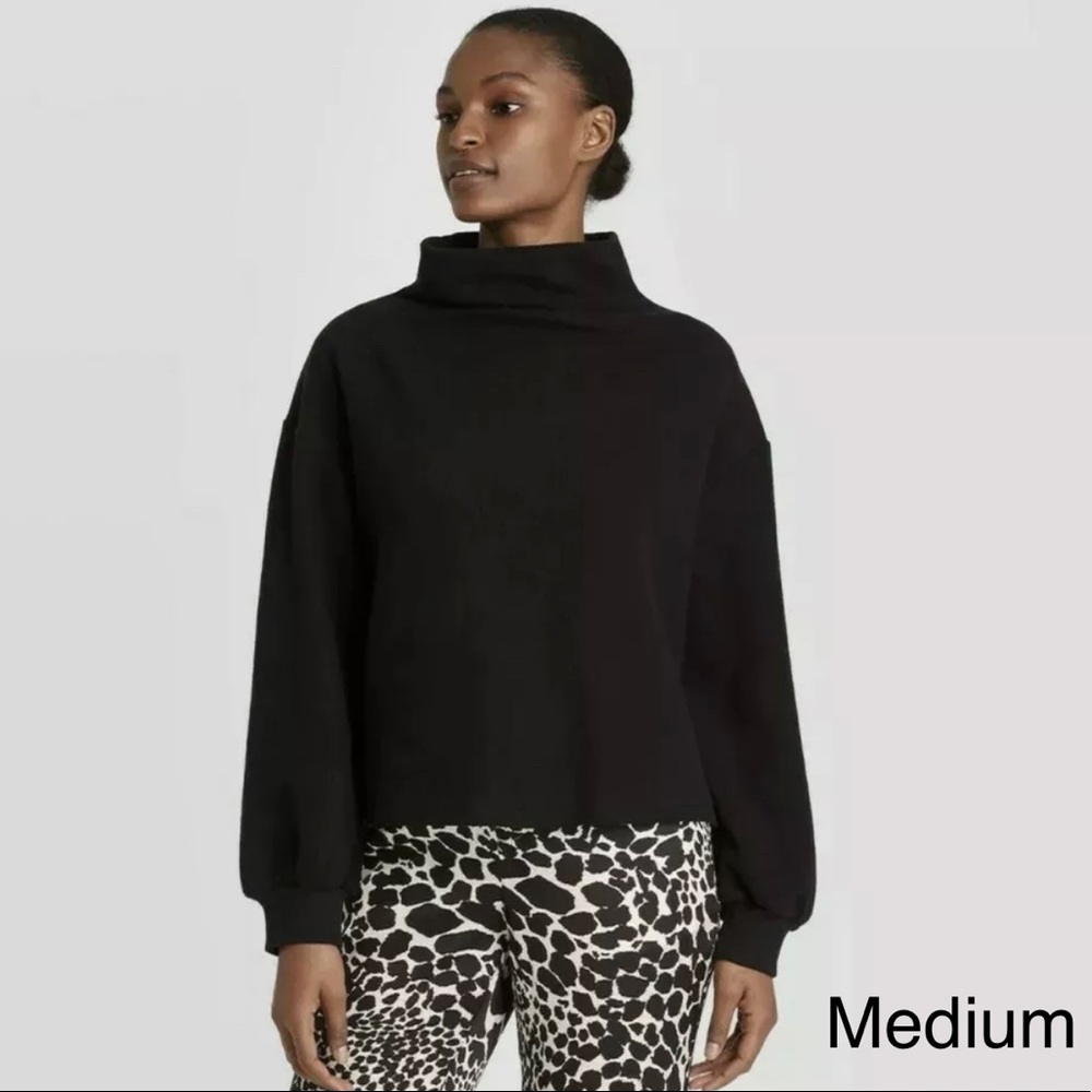 Black Cowl Neck Sweater - Medium - NWT